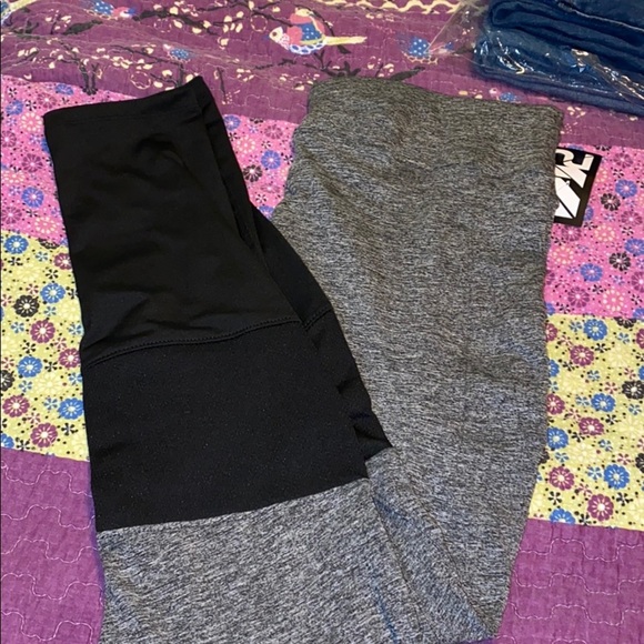 Active wear leggings heather grey 1X - Picture 2 of 7
